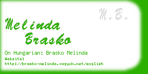 melinda brasko business card